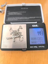 Kreuzanhänger 750 Gold 1ct Diamant Platin 950 Kette - Bild 7