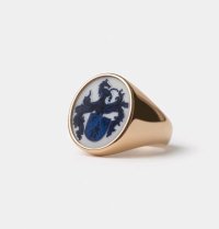 Siegelring 585 Gelbgold Achat Lagenstein Massiv Gr. 59 - Bild 10
