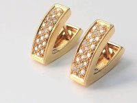 Ohrstecker 585 Gelbgold mit 0,5 ct Diamanten - Bild 2