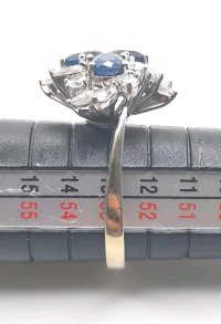 Ring 750 Gold Diamant & Saphir 1,75 ct - Bild 4