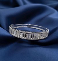 Armreif 750 Gold 2,2 ct Diamanten - Bild 1