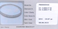 Armreif 750 Gold 2,2 ct Diamanten - Bild 2