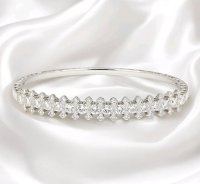 Diamant-Armreif 750 Weißgold 3,3 ct - Bild 9