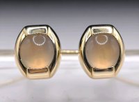 Ohrringe 585 Gelbgold mit Mondstein - Bild 2