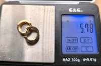 Creolen 585 Gelbgold CHRIST 0,2 ct Diamant - Bild 6