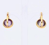 Ohrstecker 750 Gold Amethyst 3,56 ct Diamant - Bild 8