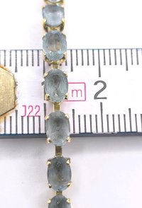 Tennisarmband 585 Gelbgold mit Topas - Bild 3