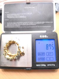 Tennisarmband 585 Gelbgold mit Topas - Bild 5