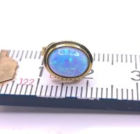 Creolen 585 Gold Opal Australien Stecker - Bild 4
