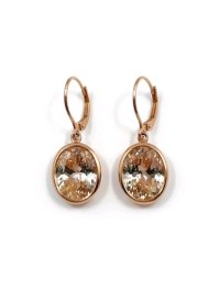 Creolen 585 Gelbgold Morganit 6,5 ct - Bild 2