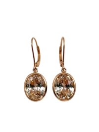 Creolen 585 Gelbgold Morganit 6,5 ct - Bild 5