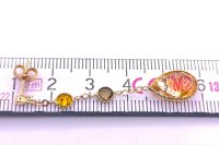 Ohrringe 750 Gold Rauchquarz Citrin Creolen - Bild 3