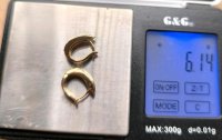Creolen Ohrringe 750 Gold Diamant 0,18 ct - Bild 6