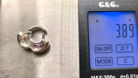 Creolen 585 Gelbgold mit Diamant & Rubin - Bild 5