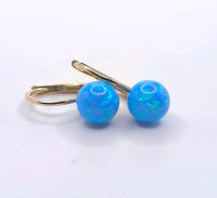 Ohrringe 585 Gelbgold mit australischem Opal - Bild 4