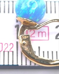 Ohrringe 585 Gelbgold mit australischem Opal - Bild 5
