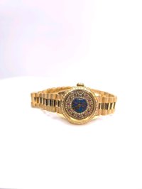 Rolex Oyster Perpetual 26mm 750 Gold Aftermarket Edelsteine - Bild 1