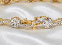 Tennisarmband 585 Gelbgold 4,2 ct Diamant - Bild 4