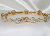 Tennisarmband 585 Gelbgold 4,2 ct Diamant - Bild 9