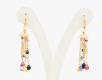 Ohrstecker 750 Gold mit Saphire und Diamant - Bild 6