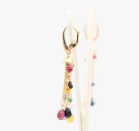 Ohrstecker 750 Gold mit Saphire und Diamant - Bild 7