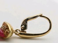 Ohrstecker 750 Gold mit Saphire und Diamant - Bild 9