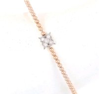 Armreif 750 Gelbgold 0,25 ct Diamanten - Bild 1