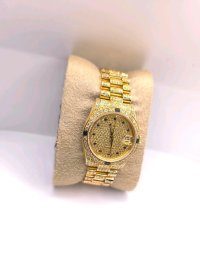 Rolex Datejust 750 Gold 31mm Diamant Saphir - Bild 1