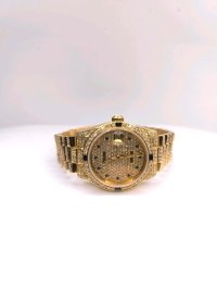 Rolex Datejust 750 Gold 31mm Diamant Saphir - Bild 4
