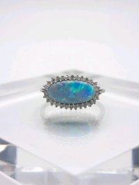 Ring 750 Gold Diamant 0,5 ct & Opal - Bild 4