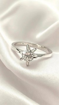 Ring 585 Gelbgold Diamant 0,38 ct H/VS1 - Bild 1