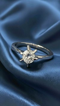 Ring 585 Gelbgold Diamant 0,38 ct H/VS1 - Bild 3