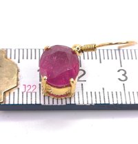 Ohrringe 750 Gold Creolen Rubin 7,86 ct - Bild 7