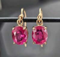 Ohrringe 750 Gold Creolen Rubin 7,86 ct - Bild 11