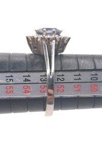 Ring 750 Gold Saphir 0,75 ct Diamant 0,4 ct - Bild 4