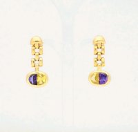 Ohrstecker 750 Gold Saphir 1,4 ct - Bild 1