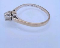 Verlobungsring 750 Weißgold 0,11 ct Diamant - Bild 2