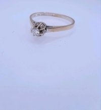 Verlobungsring 750 Weißgold 0,11 ct Diamant - Bild 5