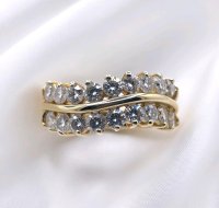 Infinity Memorie Ring 585 Gold 1ct Diamant H-J - Bild 7
