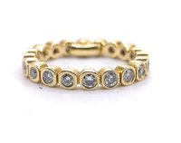 Ring 585 Gold Infinity Memory 1ct Diamant - Bild 7