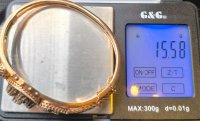 Armband 585 Rotgold Diamant 0,6 ct antik - Bild 5