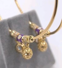 Creolen 585 Gelbgold 14 Karat Ohrringe - Bild 3