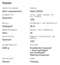 Verlobungsring 750 Gold 1,5 ct Diamant - Bild 2