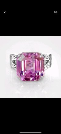 Verlobungsring 585 Gold Kunzit 16,3 ct Diamant - Bild 6