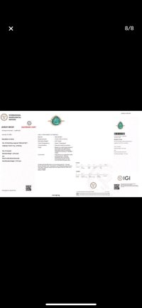Verlobungsring 585 Gold Smaragd Diamant 4,49 ct - Bild 8