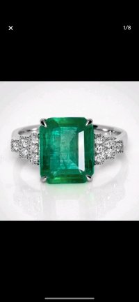 Verlobungsring 585 Gold mit 3,48 ct Smaragd & Diamant - Bild 3