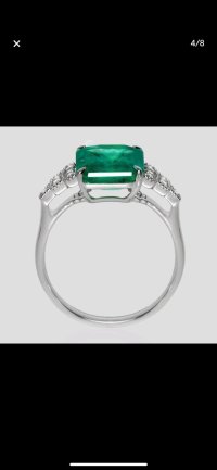Verlobungsring 585 Gold mit 3,48 ct Smaragd & Diamant - Bild 9