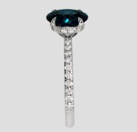 Ring 585 Gold Spinell 1,42 ct Diamant - Bild 4