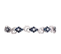 Armreif 750 Gold Diamant 1,7 ct Saphir - Bild 5