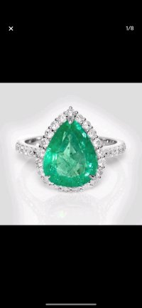 Ring 585 Gold Smaragd 4,27 ct Diamant - Bild 7